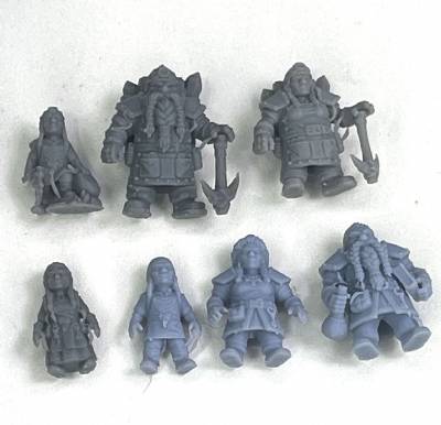 Small Folks:  Miners and Villagers (7)